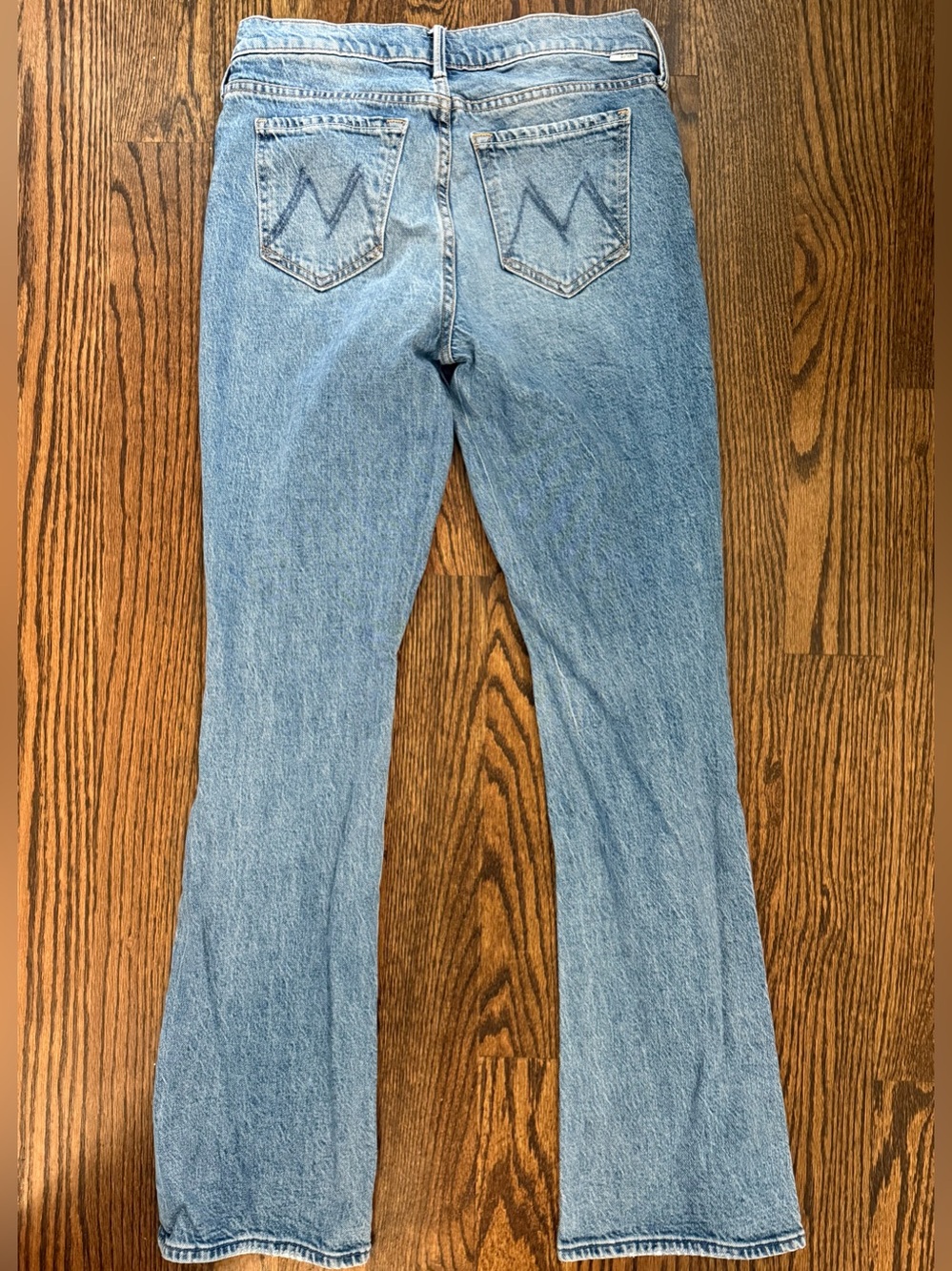 MOTHER The Outsider Sneak Jeans in For Sure, bootcut and great versatile wash. - Picture 3 of 7
